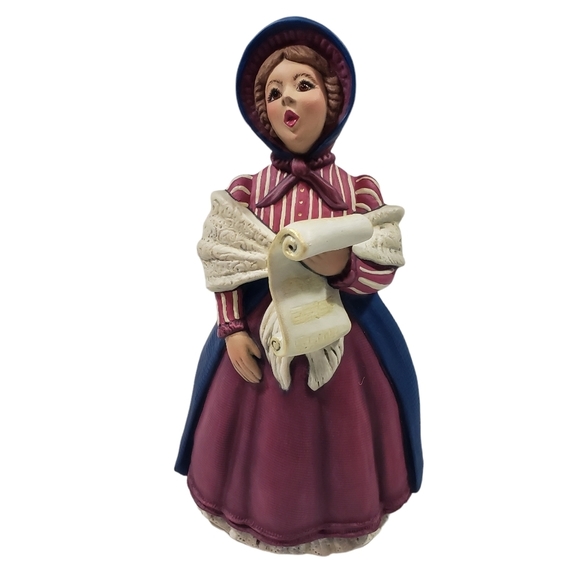 Victorian Ceramic Figurines Family Christmas Carolers Singers Decor Display - Picture 7 of 14